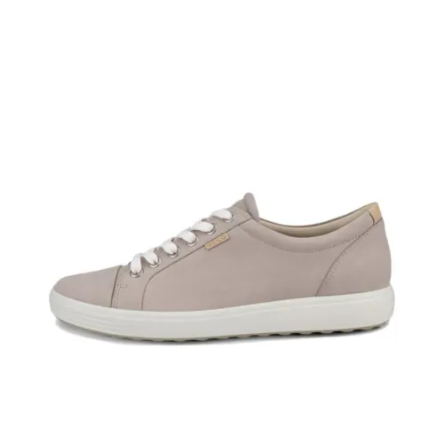 Ecco Balance Lightweight Low-Top Skateboard Shoes Women's Gray Pink