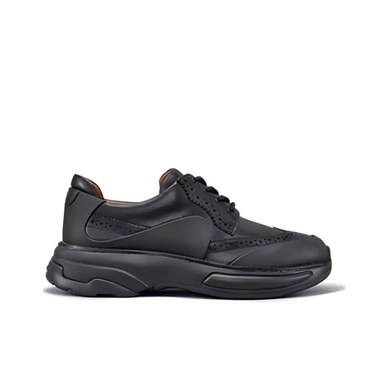 TSUBO GT Oxford Cushioning Wear-Resistant Low-Top Casual Shoes Unisex Black-1