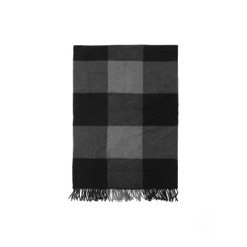 COACH Knit Scarves Unisex Black Gray Color