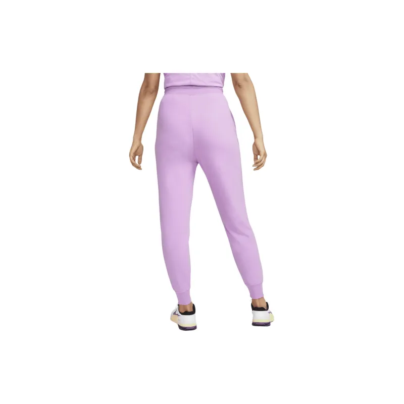 Nike Dri-FIT One Knitted Sports Pants Women's Dark Purple Red-1