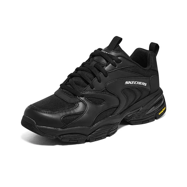 Skechers Vigor 3.0 Cushioning Anti Slip And Wear Resistant Low Top Chunky Sneakers Men's Black-2