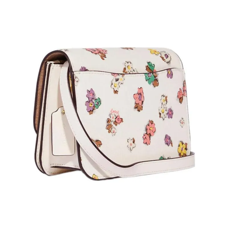 COACH Brynn Coated Canvas With Smooth Leather Shoulder Bag Crossbody Bag Mini Women's White-1