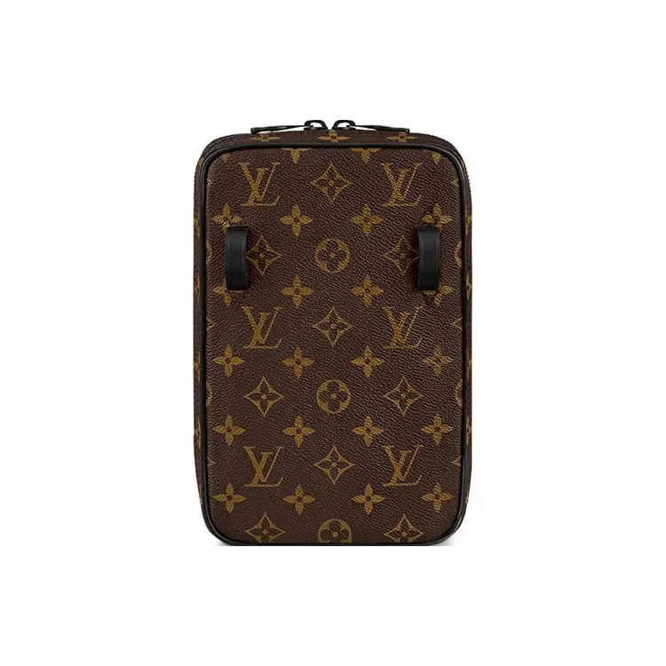 LOUIS VUITTON Utility Side Bag Monogram Brown-2