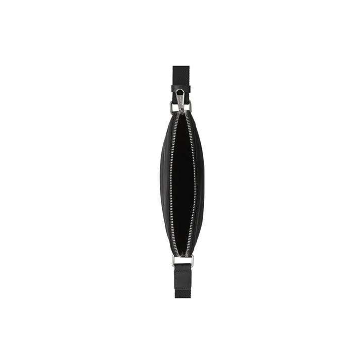 Burberry Logo Print Nylon Crossbody Bag Black-4