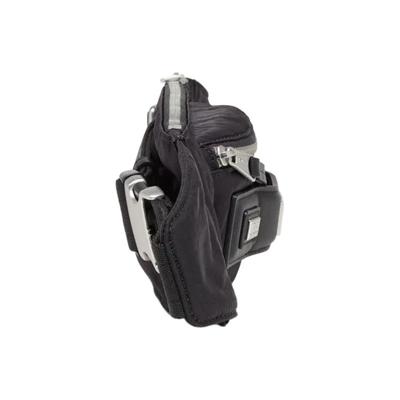 DIESEL Recycled Nylon One Shoulder Crossbody Fanny Pack Unisex Black-1