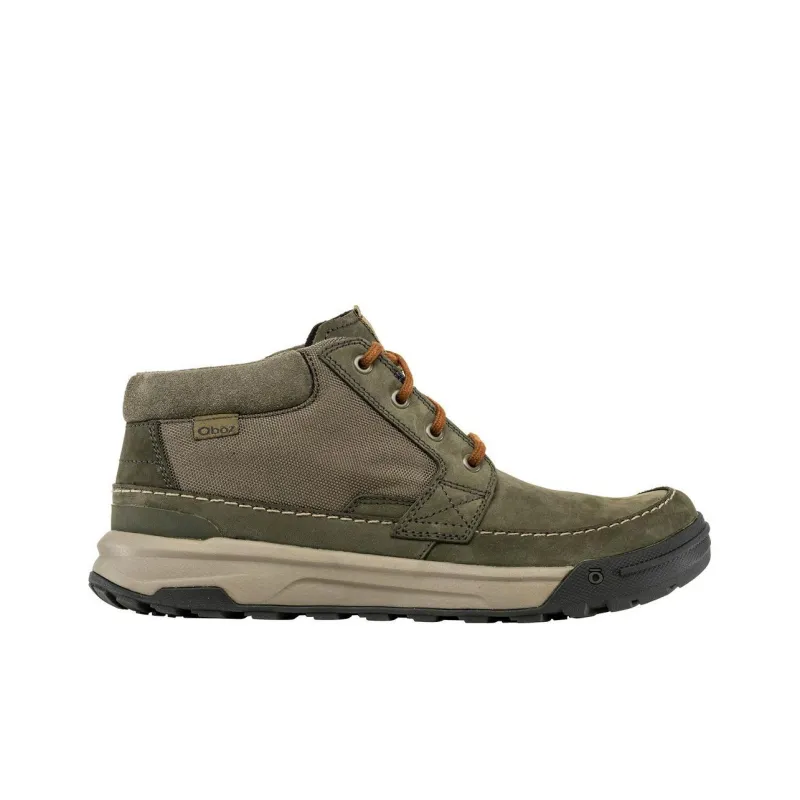 Oboz Footwear Burke Chukka Cushioning Wear-Resistant Mid-Top Hiking Shoes Men's Green-1