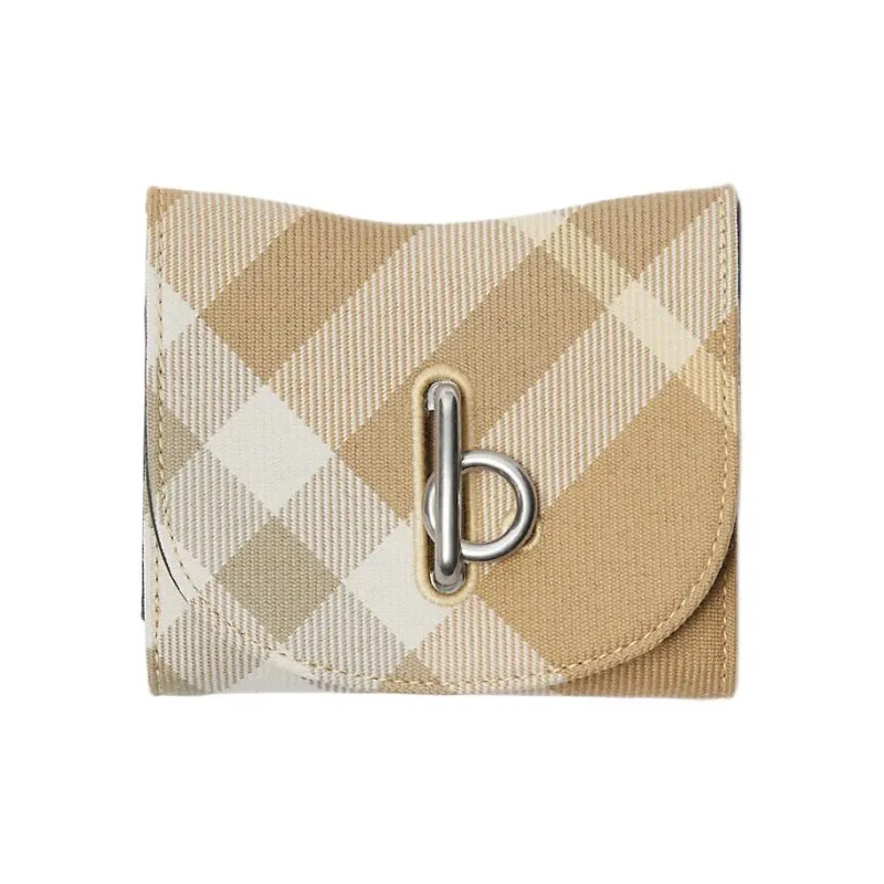 Burberry Polyester And Wool Blend Wallet Women's Linen-0