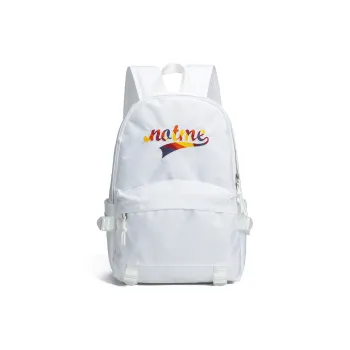 NOT ME Polyester Backpack Small Backpack Laptop Bag Regular Unisex White