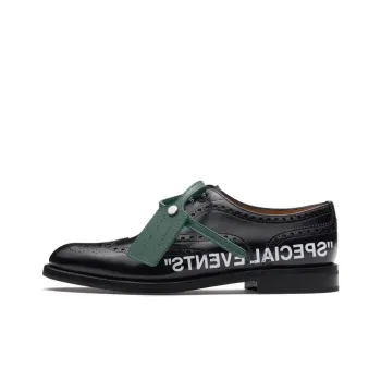 CHURCH'S X Off White Burwood Slogan print Brogues