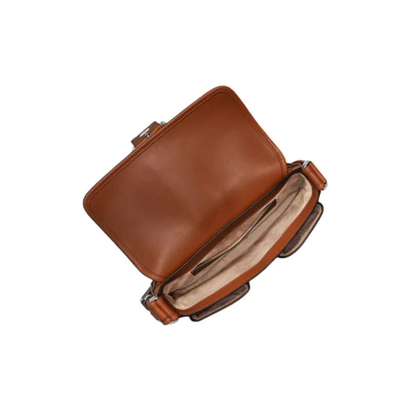 MICHAEL KORS Cow Leather Handbag Shoulder Bag Women's Leather Brown-2