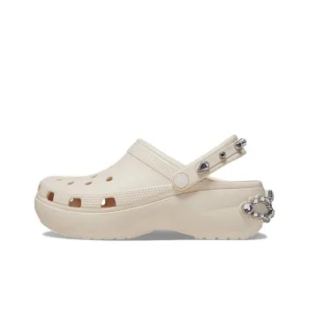 Crocs Classic Platform Tiara Clogs 'Beige' Women's