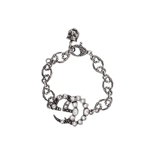 GUCCI Silver Logo Bracelet