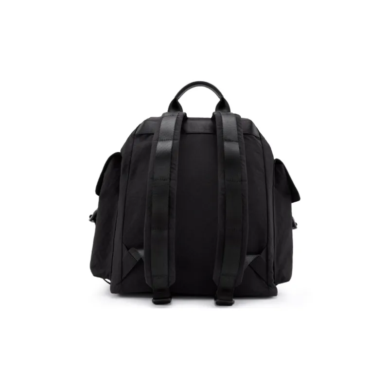 ELLE Nylon Travel Lightweight Multifunction City Lightweight Backpack Large Size Women's Black/Yellow/Gray-7