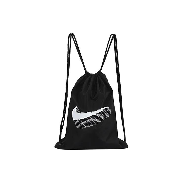 Nike Polyester Gym Bag Backpack Regular Unisex Black White-2