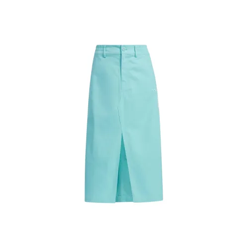 Adidas Originals Casual Long Skirts Women's Simple Mint Green