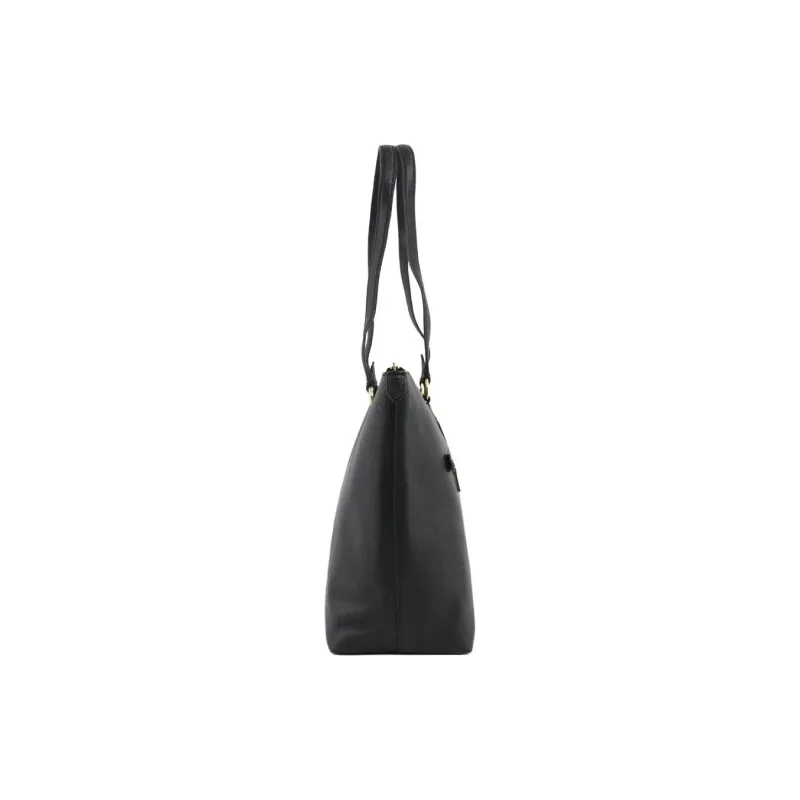 COACH Gallery Leather Tote Bag, Shopping Bag, Handbag, Shoulder Bag Tubas Women's Black-4