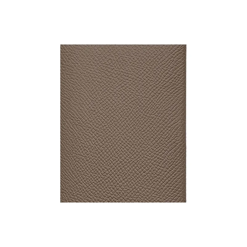HERMES Calvi Duo Calfskin Card Holder Wallet Unisex Elephant Gray-3