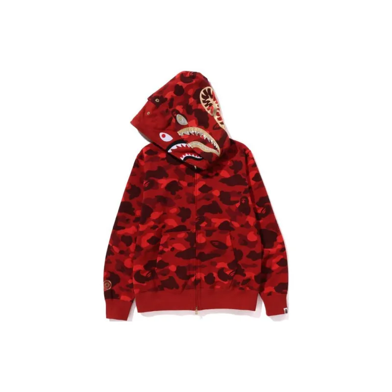 Bape Color Camo Double Shark Full Zip Hoodie SS24-5