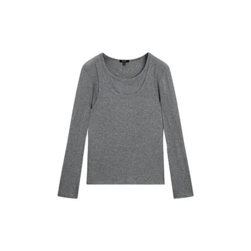 Massimo Dutti T-Shirts Women's Gray