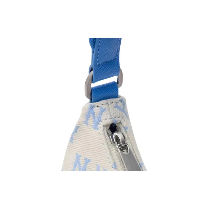 MLB Polyester Shoulder Bag Handbag Regular Unisex White & Blue-4