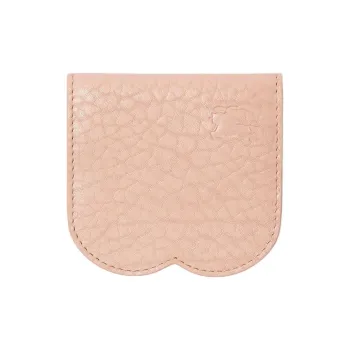 Burberry Textured Calfskin Card Holder Women's Rouge Red