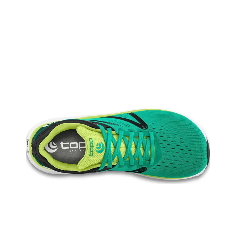 Topo Athletic Magnifly-4 Durable Breathable Lightweight Low-Top Running Shoes Men's Green Black Yellow-3