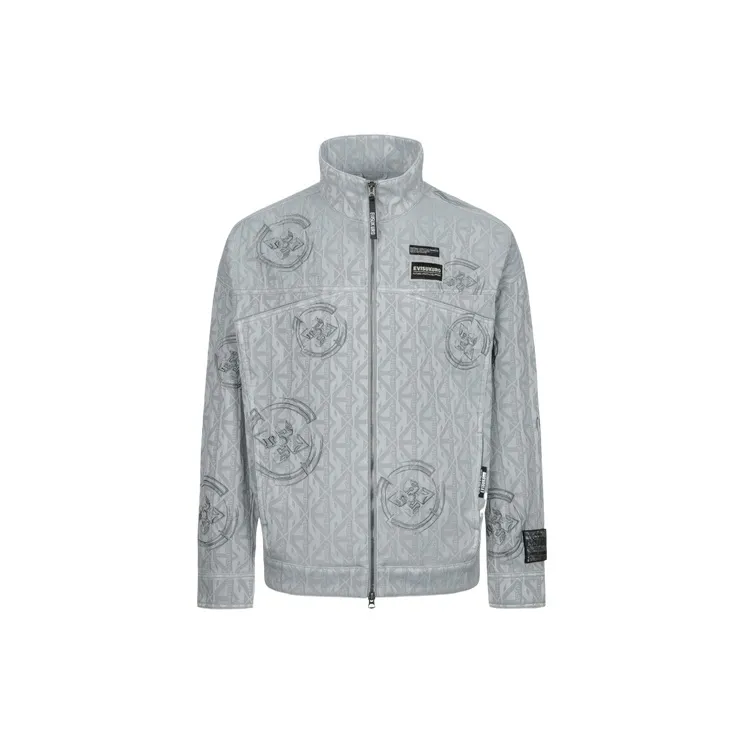 EVISU Denim Jackets Men Apricot All Over Print-2
