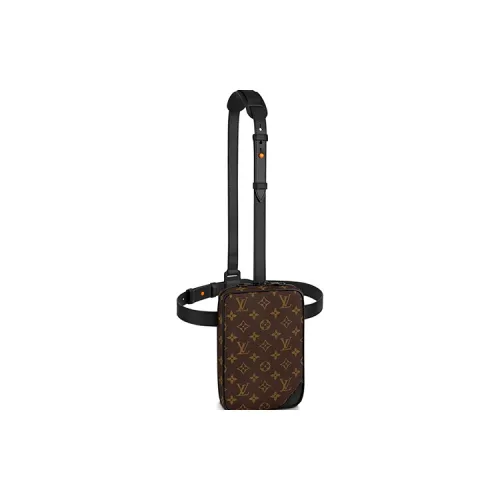 LOUIS VUITTON Utility Side Bag Monogram Brown