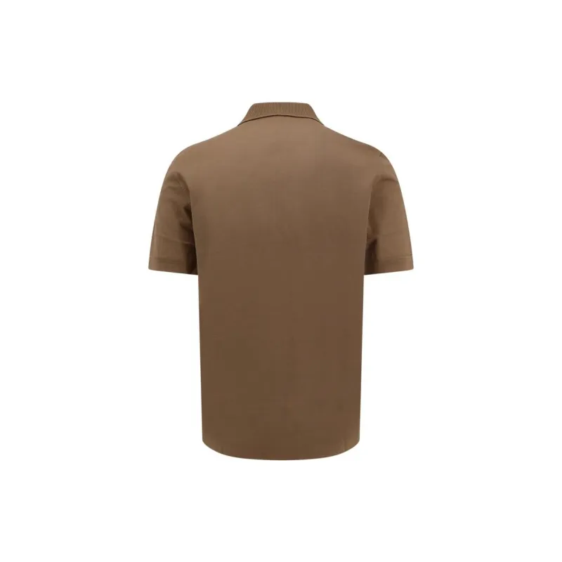 FERRAGAMO SS24 Polo Shirt Men's Wheat Brown-1