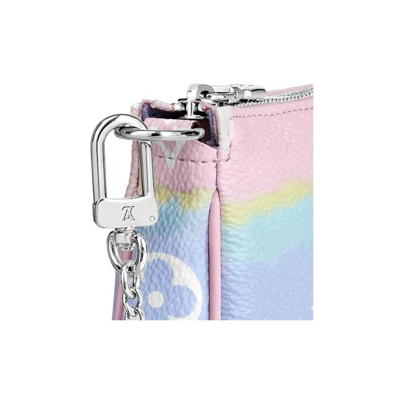 LOUIS VUITTON Mini Pochette Accessories Lv Escale Pastel-4