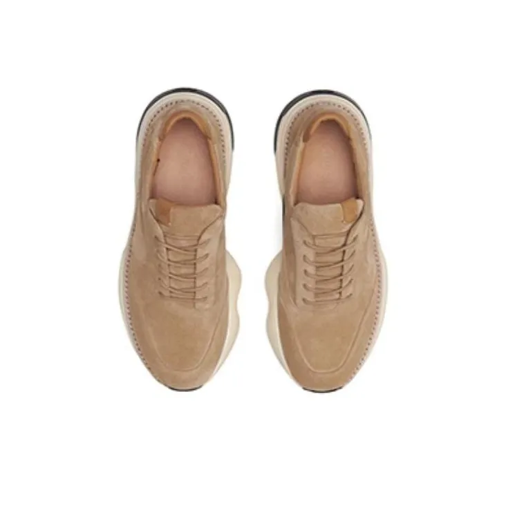 TSUBO GT Original Non-slip Wear-resistant Shock Absorption Low-Top Casual Shoes Unisex Camel-2