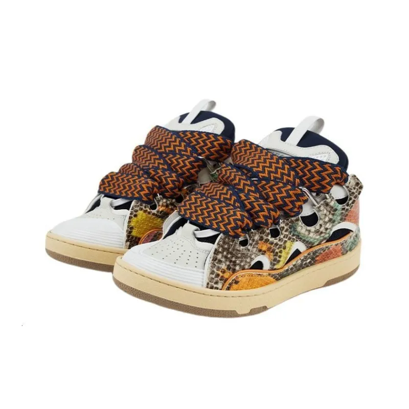 Lanvin Curb Low Top Stylish Skateboarding Shoes Men's Multicolor-1