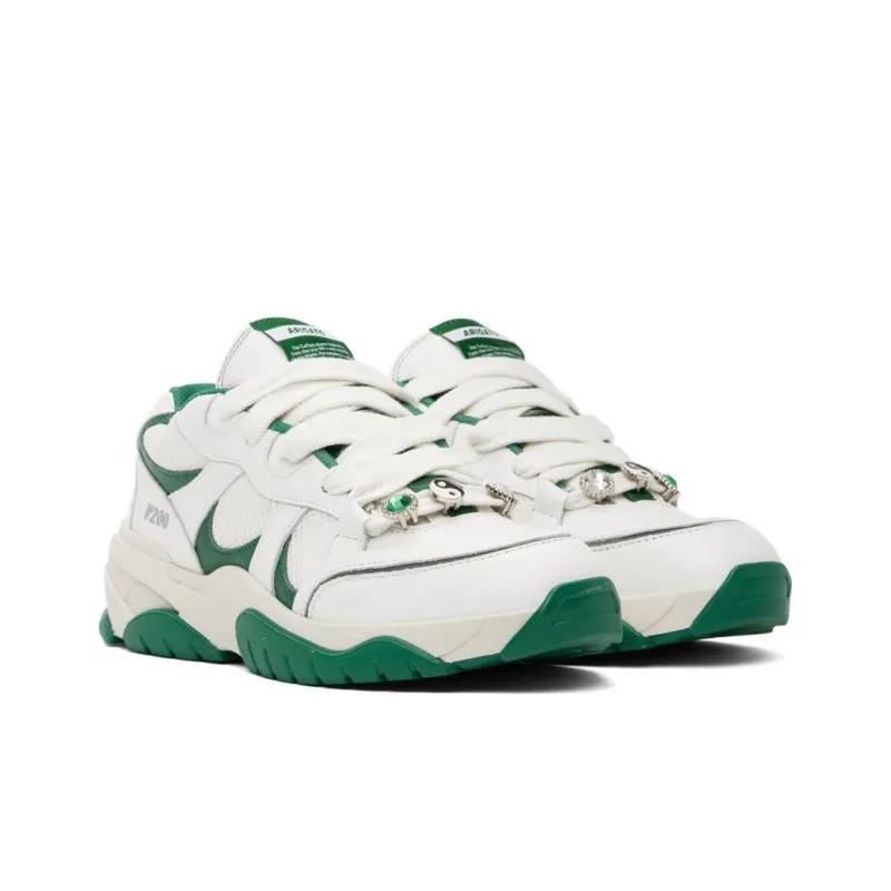 Axel Arigato Catfish Durable Breathable Low Top Casual Shoes Men's White Green-2