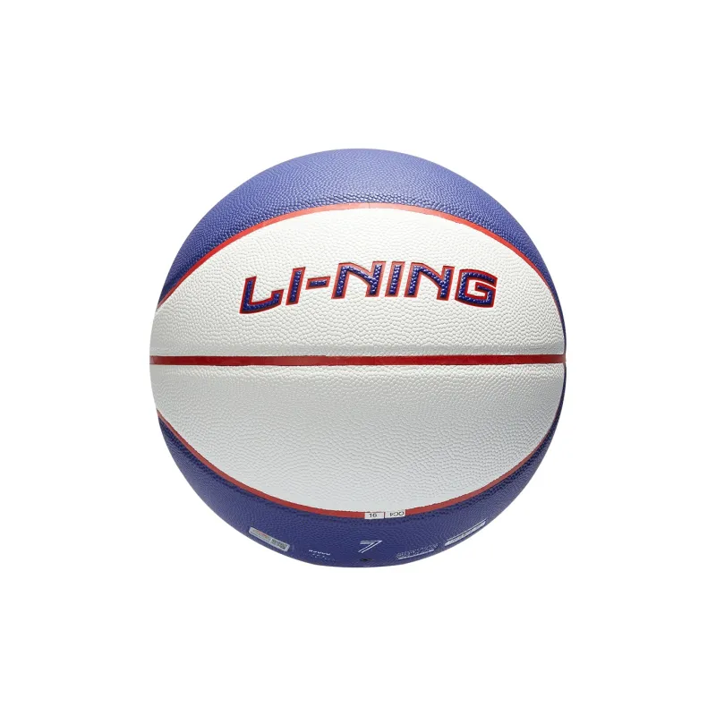 LiNing PU Basketball Blue White Red Size 7 Training Unisex-19