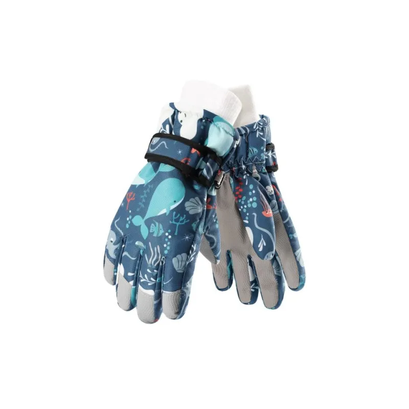 GOLOVEJOY Ski Gloves Warm Breathable Wear Resistant Windproof And Waterproof Gloves Kids'-27