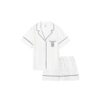 Victoria's Secret Pajama Set Women's Coconut White