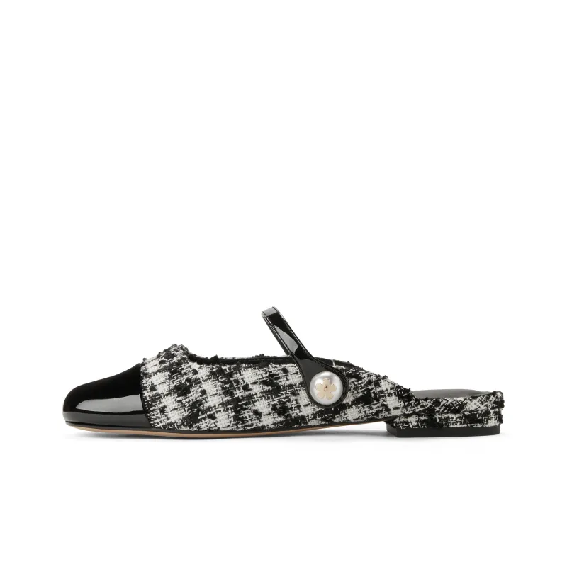 CHARLES&KEITH Composite Sole Closed Toe Slippers 1 5cm Women's-0