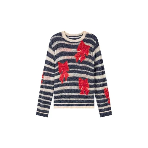 UOOYAA Sweaters Women's Stripes