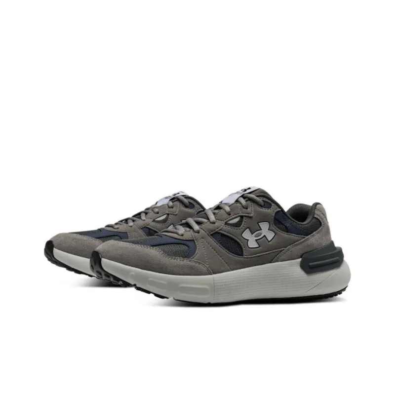 Under Armour Cushioning Anti Slip Wear Resistant Breathability Low Top Casual Running Shoes Unisex Asphalt Gray-3