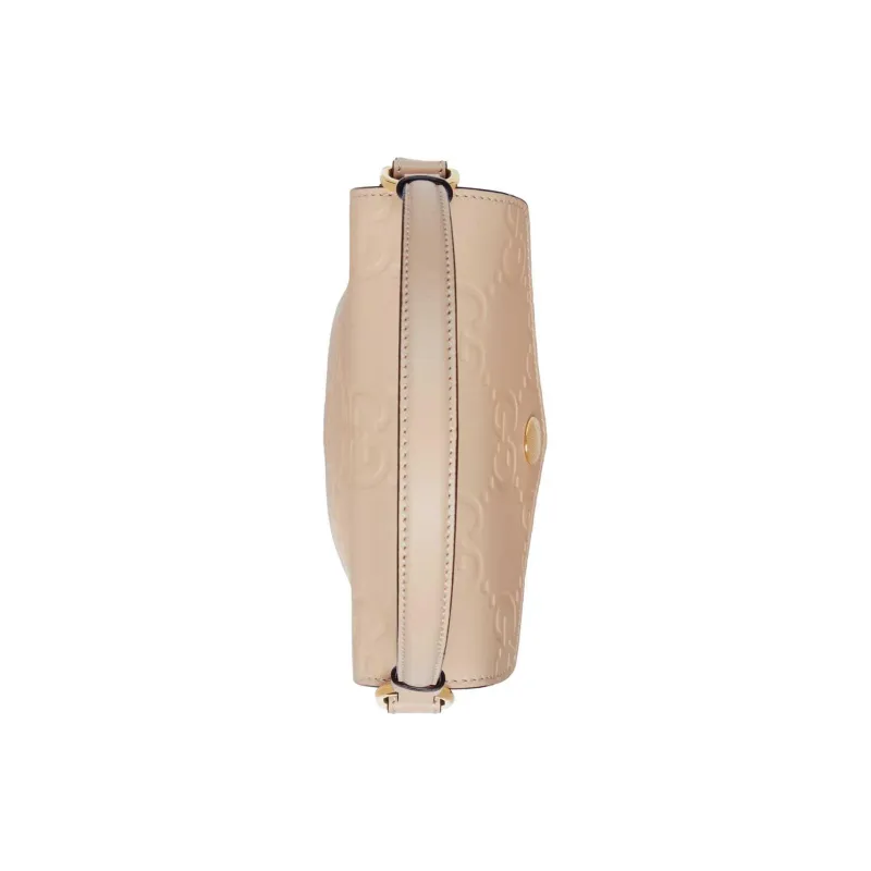 GUCCI Leather Bucket Bag, Handbag, Shoulder Bag, Crossbody Bag Mini Women's Light Beige-6