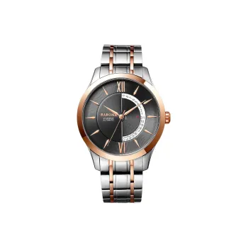 RARONE Mechanical Movement Stainless Steel Watchband Watch Men's Watches Black Dial 8805694407