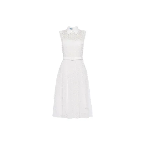 PRADA Sleeveless Dress Women's White