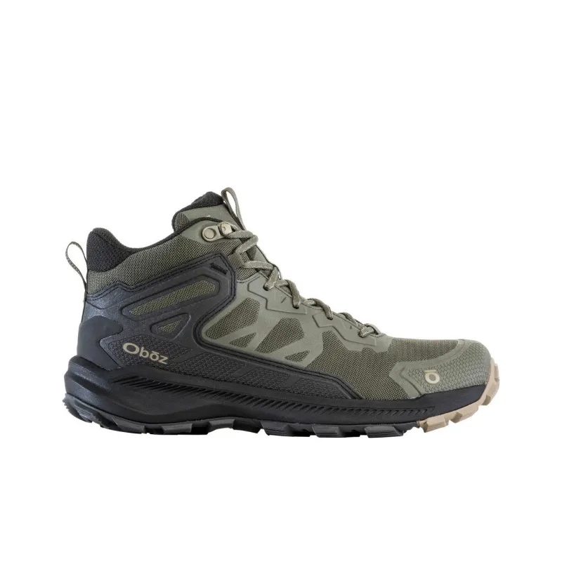 Oboz Footwear Katabatic Water-Resistant High-Top Hiking Shoes Men's Green-1
