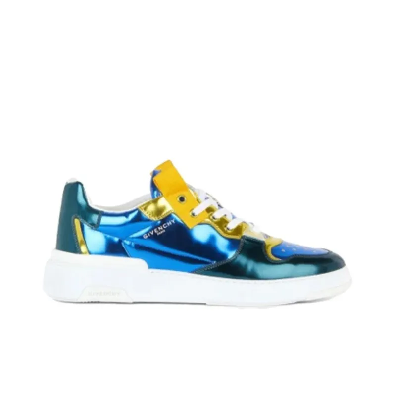 GIVENCHY Wing Skateboard Shoes Men's Blue Yellow-1