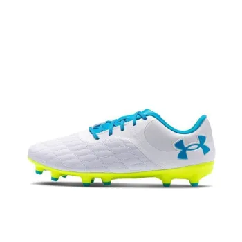 Under Armour Magnetico Select 3.0 AG Rubber Short Studs Cushioned Slip Resistant Soccer Shoes Unisex White Blue