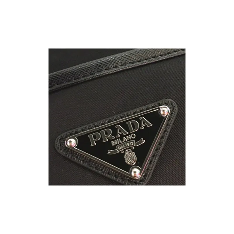 PRADA Nylon And Saffiano Leather 2 in 1 Camera Bag Shoulder Bag Crossbody Bag Regular Men's Black-4