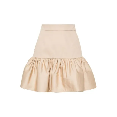 Patou Ruffled Cotton Miniskirt