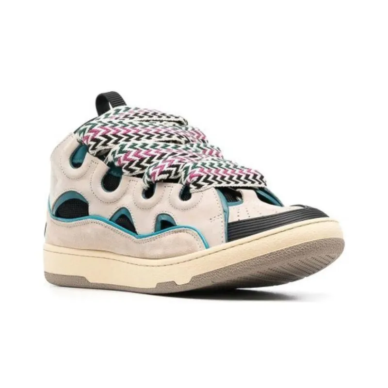 Lanvin Curb Sneaker Sail Turquoise Purple-2