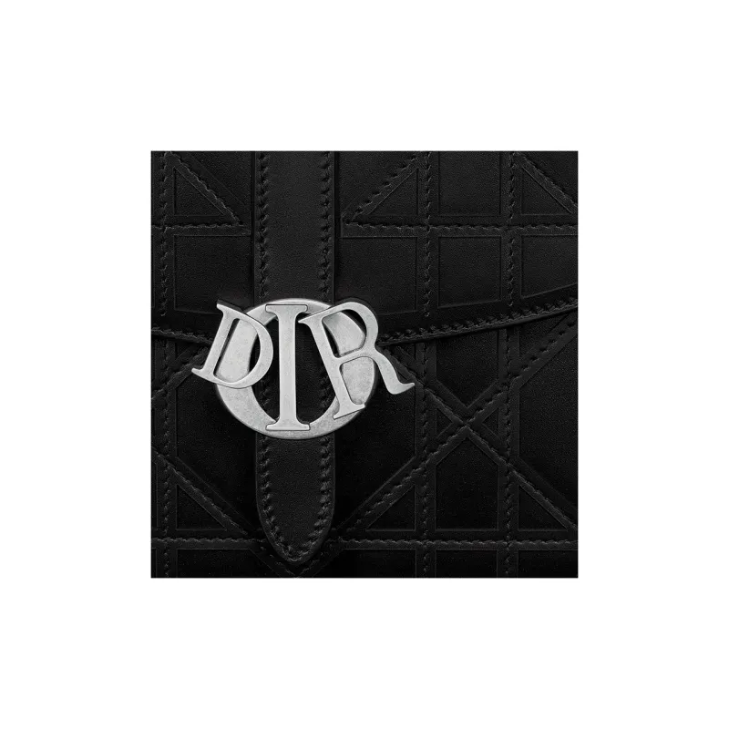 DIOR Cannage Cosmo Leather Shoulder Bag Crossbody Bag Men's Black-5