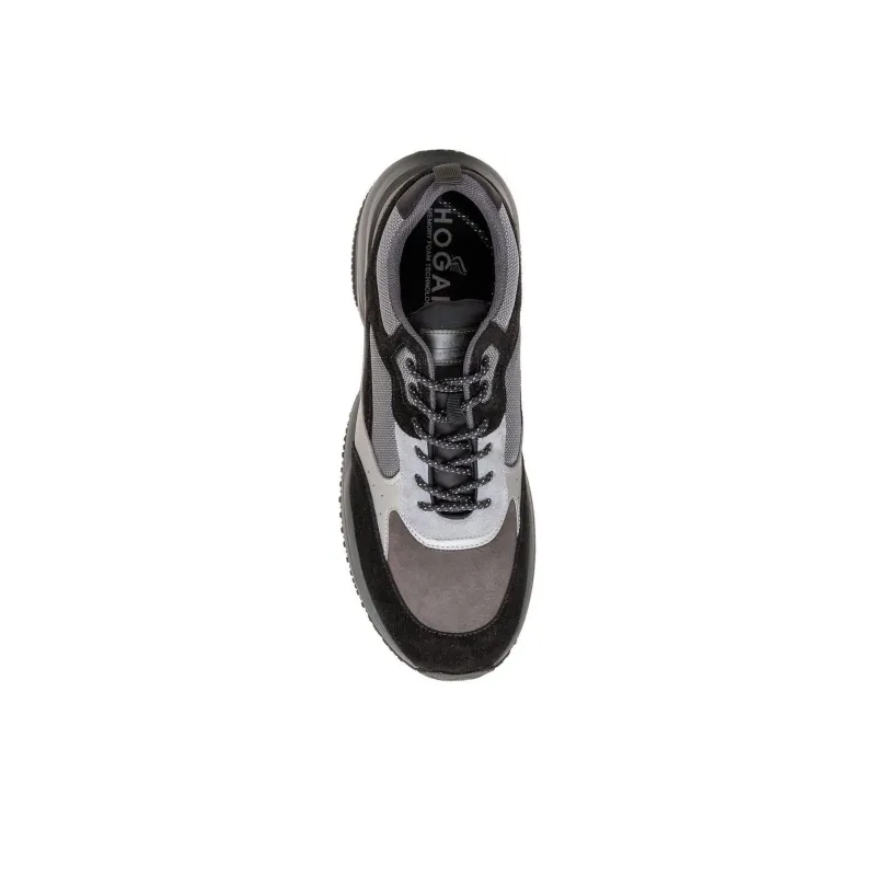 HOGAN Interaction Shock Absorbers Low Top Running Shoes Men's Black-3